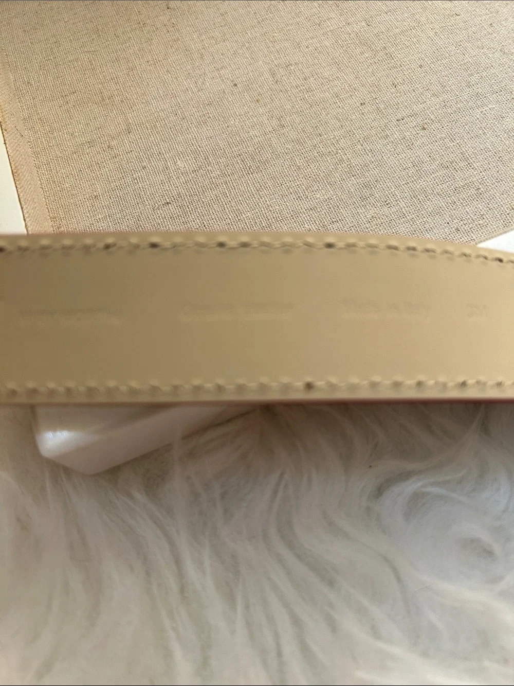 W by WORTH NEW YORK • Black Italian Leather Belt with Red Trim & Silver Hardware